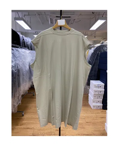 Rick Owens Sleeveless Vest With Round Neck In Gray