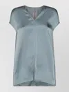 Rick Owens Sleeves Satin V-neckline High-low Hem