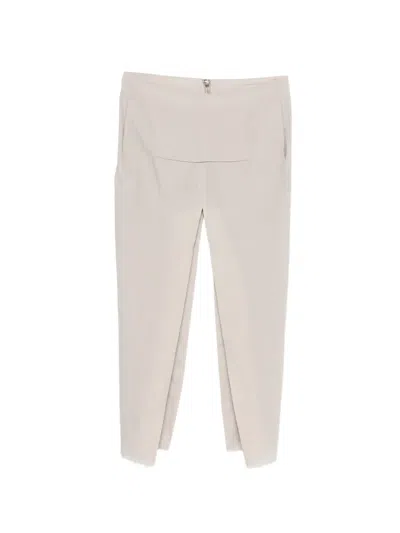 Rick Owens Sliced Frayed Maxi Skirt In Neutral