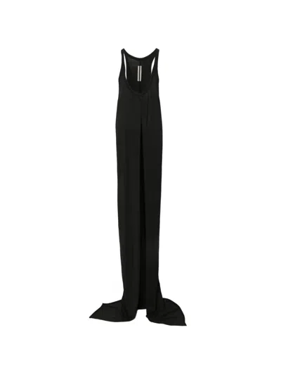 Rick Owens Sliced Pony Vest In Black