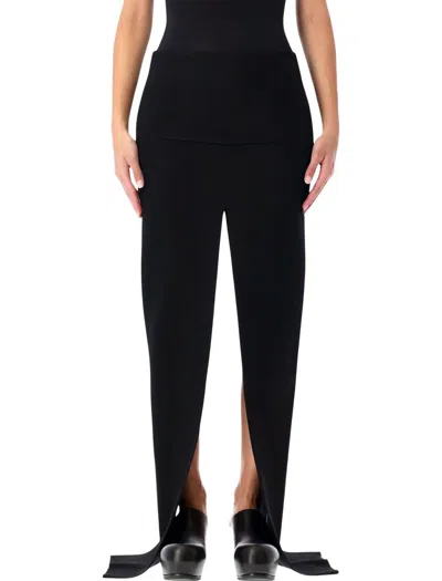 Rick Owens Sliced Skirt In Black