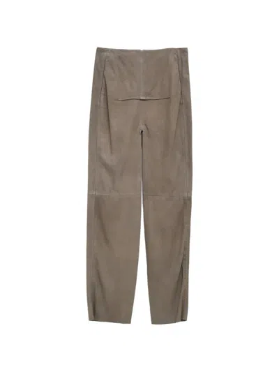 Rick Owens Sliced Skirt In Brown