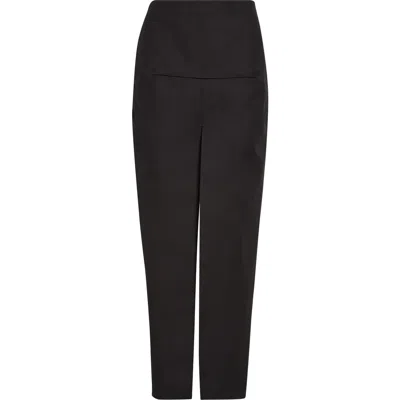 Rick Owens Sliced Stretch Poplin Maxi Skirt In Black