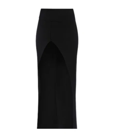 Rick Owens Slim And Elastic Skirt In Black