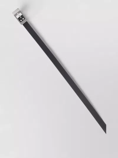 Rick Owens Slim Belt Adjustable Length Fashion Accessory In Black
