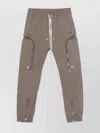 Rick Owens Slim Fit Cargo Trousers With Zipper And Snap In Brown