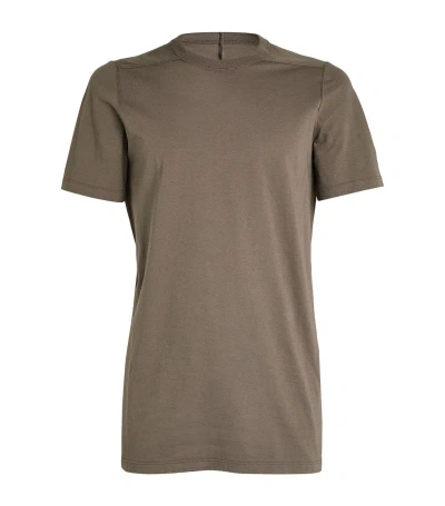 Rick Owens Slim-fit Level T-shirt In Grey