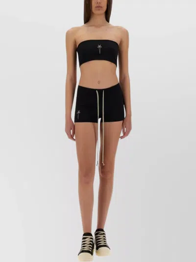 Rick Owens Slim Fit Nylon Shorts In Black