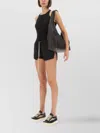 Rick Owens Slim Fit Ribbed Racerback Tank Top In Black