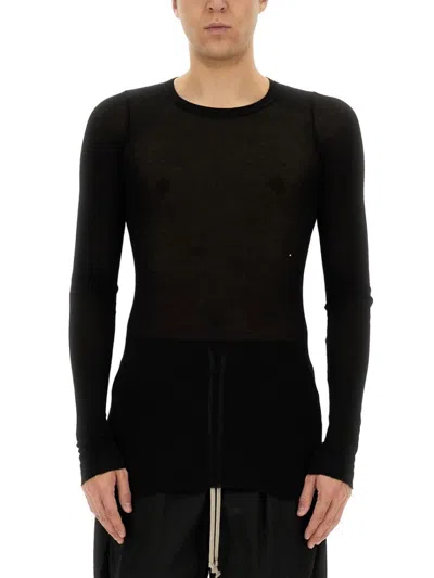 Rick Owens Slim-fit Unstable Organic Cotton-jersey T-shirt In Black