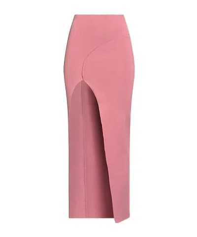 Rick Owens Slim-fit Solid Skirt In Pink