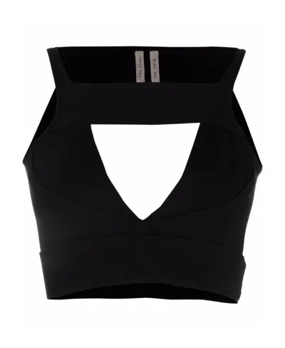 Rick Owens Sling Cut-out Bra In Black