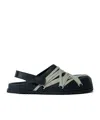 Rick Owens Megalaced Mule Shark Tooth Sole In Black