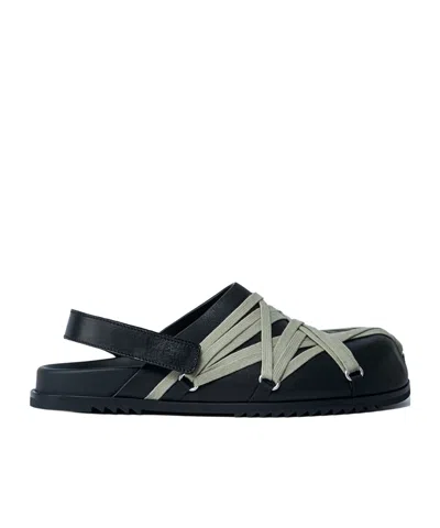 Rick Owens Slingback Flat Sandals In Black