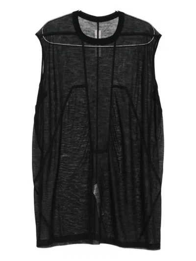 Rick Owens Slintered Strap T In Black
