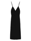 Rick Owens Slip Midi Dress In Black