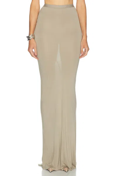 Rick Owens Slip Skirt In Black