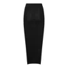 Rick Owens Womens Black Soft Pillar Stretch-wool Blend Maxi Skirt In Black