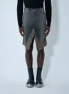Rick Owens Slivered Midi Skirt In Gray