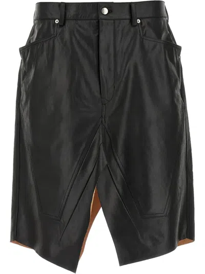RICK OWENS SLIVERED SKIRT