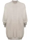 Rick Owens Splintered Peter Organic Cotton Sweatshirt In 灰色
