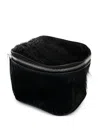 Rick Owens Small All Around-zip Make Up Bag In Black