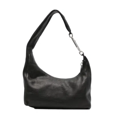 Rick Owens Small Gemini Shoulder Bag In Black
