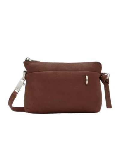 Rick Owens Small Porterville Adri Logo Shoulder Bag In Brown