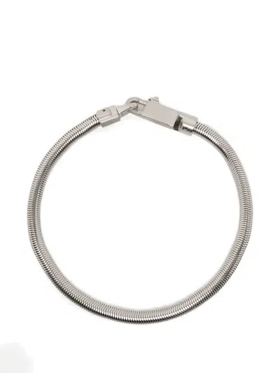 Rick Owens Snack Necklace In Silver