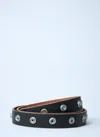 Rick Owens Snap Leather Belt In Black