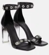 Rick Owens 100mm Eyelet-detail Sandals In Black
