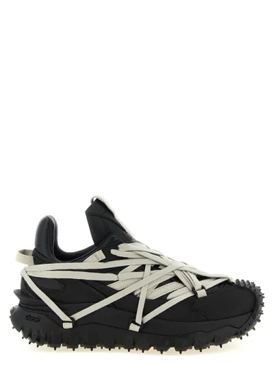 Rick Owens Trailgrip Megalace Sneaker In Black