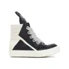 Rick Owens Jumbolace Geobasket Sneakers Men In Animal Print