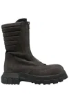 Rick Owens Man Boot Charcoal Size 9 Leather In Grey
