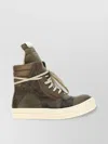 Rick Owens Sneakers High-top Contrast Sole In Green