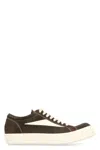 Rick Owens Sneakers Low-top Concordians Runway Vintage In Suede Leather In Brown