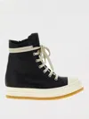 Rick Owens Geobasket High-top Sneakers Contrast Sole In Black