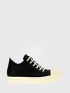 Rick Owens Leather Sneaker In Black