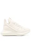 Rick Owens Low Top Sneakers With Chunky Rubber Sole In White