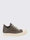 Rick Owens Muted Taupe Ram Leather Sneakers In Gray