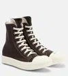 Rick Owens Sneaks Canvas High-top Sneakers In Multi