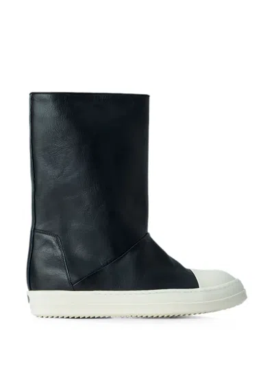 Rick Owens Sneakwaders Round-toe Boots In Black