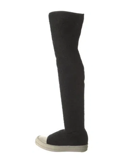 Pre-owned Rick Owens Sock Boots In Black
