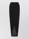 Rick Owens Soft Pillar Asymmetric Wrap Long Skirt