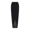 Rick Owens Soft Pillar Asymmetric Wrap Long Skirt