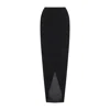 Rick Owens Soft Pillar Asymmetric Wrap Long Skirt