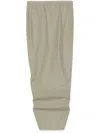 Rick Owens Soft Pillar Long Skirt In Green