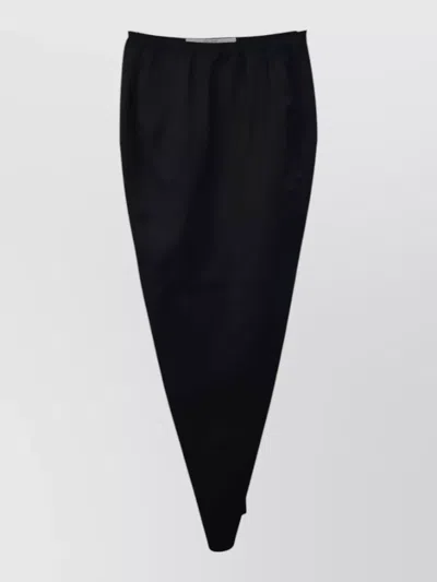 Rick Owens Soft Pillar Long Skirt Tapered Pants In Black