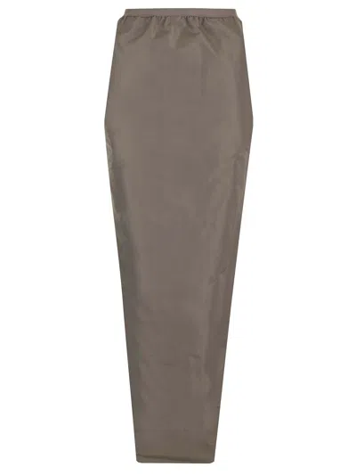 Rick Owens Soft Pillar Skirts Grey