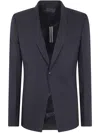 Rick Owens Soft Soft Blazer Jacket In Black